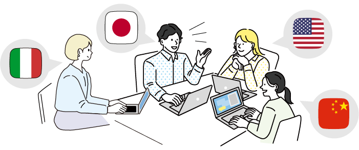 多言語・多人数対応